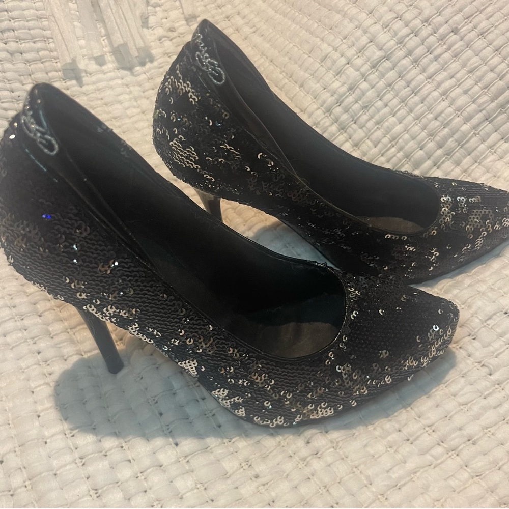 Ed Hardy sequin heels